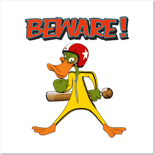 BEWARE! (ANGRY DUCK) Posters and Art